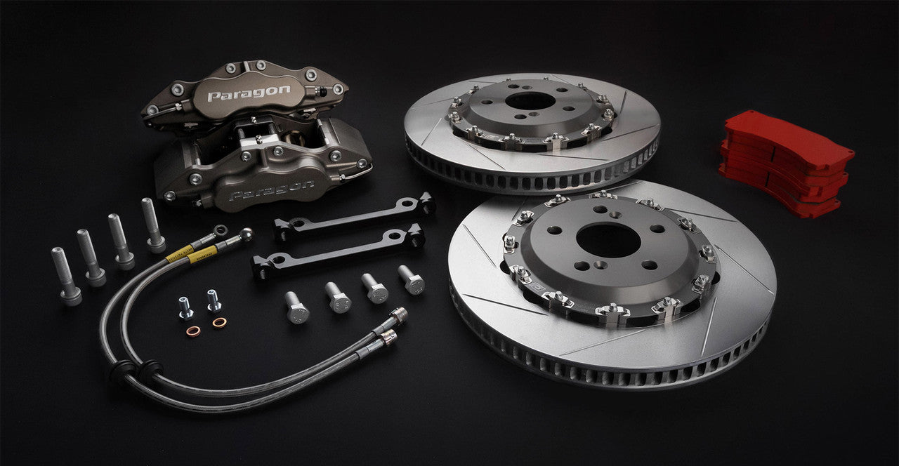 paragon brakes BMW BBK big brake kit alcon ap racing caliper rotor track race HPDE brake breaks break 6 piston 4 piston e36 e46 e90 e92 e9x f80 f82 f87 f8x g80 g82 g87 g8x mini cooper s jcw